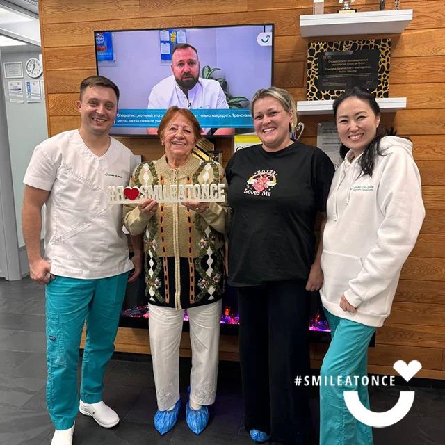 После восстановления зубов